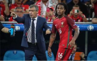 Fernando Santos et Renato Sanches